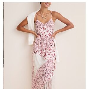 Francesca’s Alice Floral Asymmetrical Maxi Dress